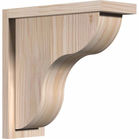 Ekena Millwork Carmel Smooth Corbel w/Backplate, Douglas Fir, 5 1/2"W x 14"D x 14"H COR06X14X14CAR01SDF